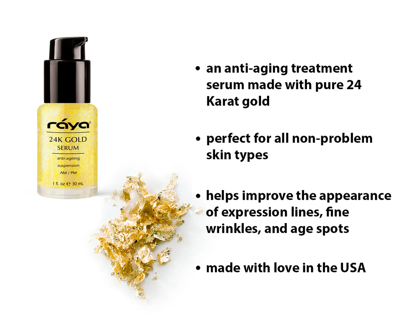 24 KARAT GOLD SERUM (510) RAYA SPA