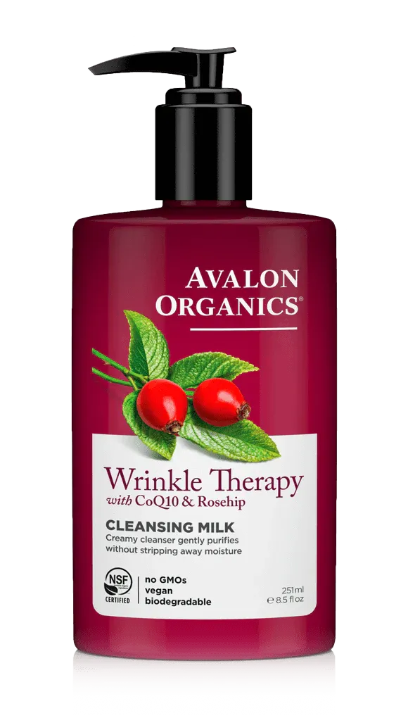 AVALON ORGANIZERS Wrinkle Therapy With CoQ10 & Rosehip Cleansing Milk غسول