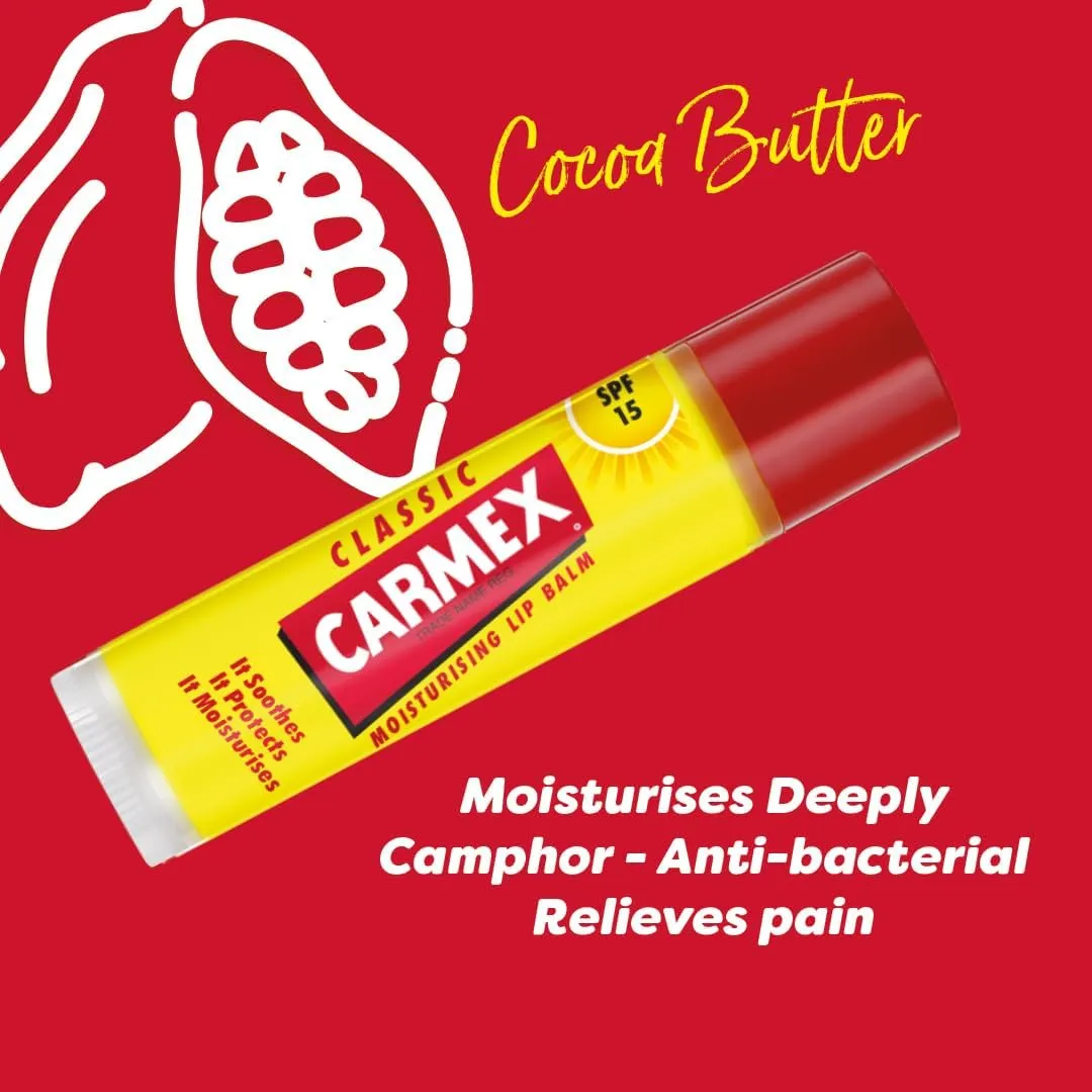 Carma Laboratories Carmex Moisturising Lip Balm Stick Classic 4.25g