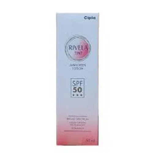 Cipla Rivela Tint Sunscreen Lotion SPF 50,50ml