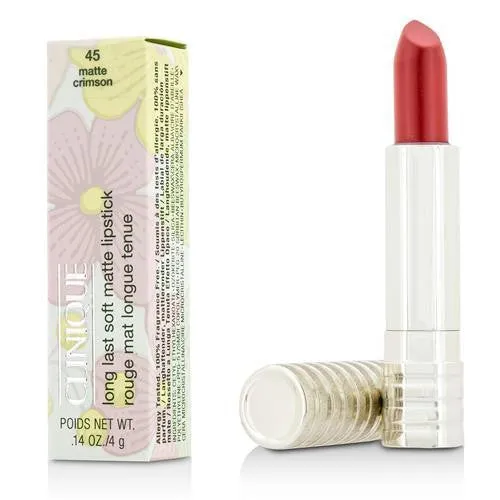 Clinique Long Last Lipstick - No. 45 Crimson (soft Matte) --4g-0.14oz By Clinique