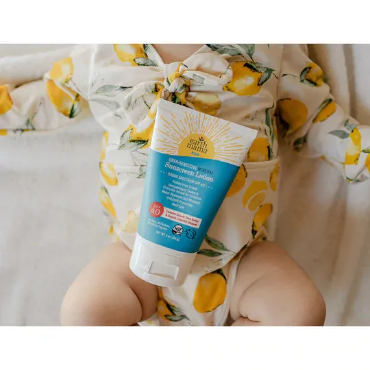 Earth Mama Kids Uber-Sensitive Mineral Sunscreen Lotion - SPF 40