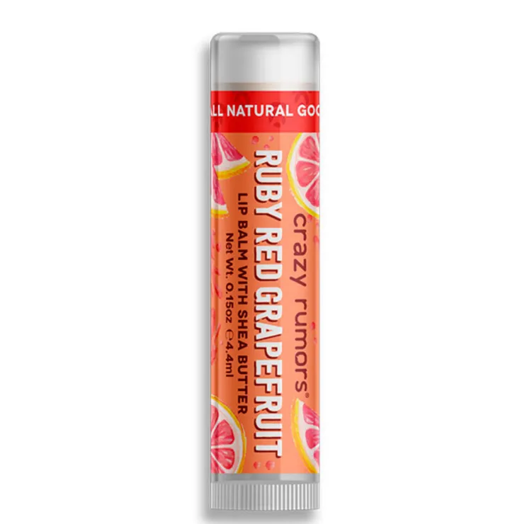 Lip balm, ruby red grapefruit