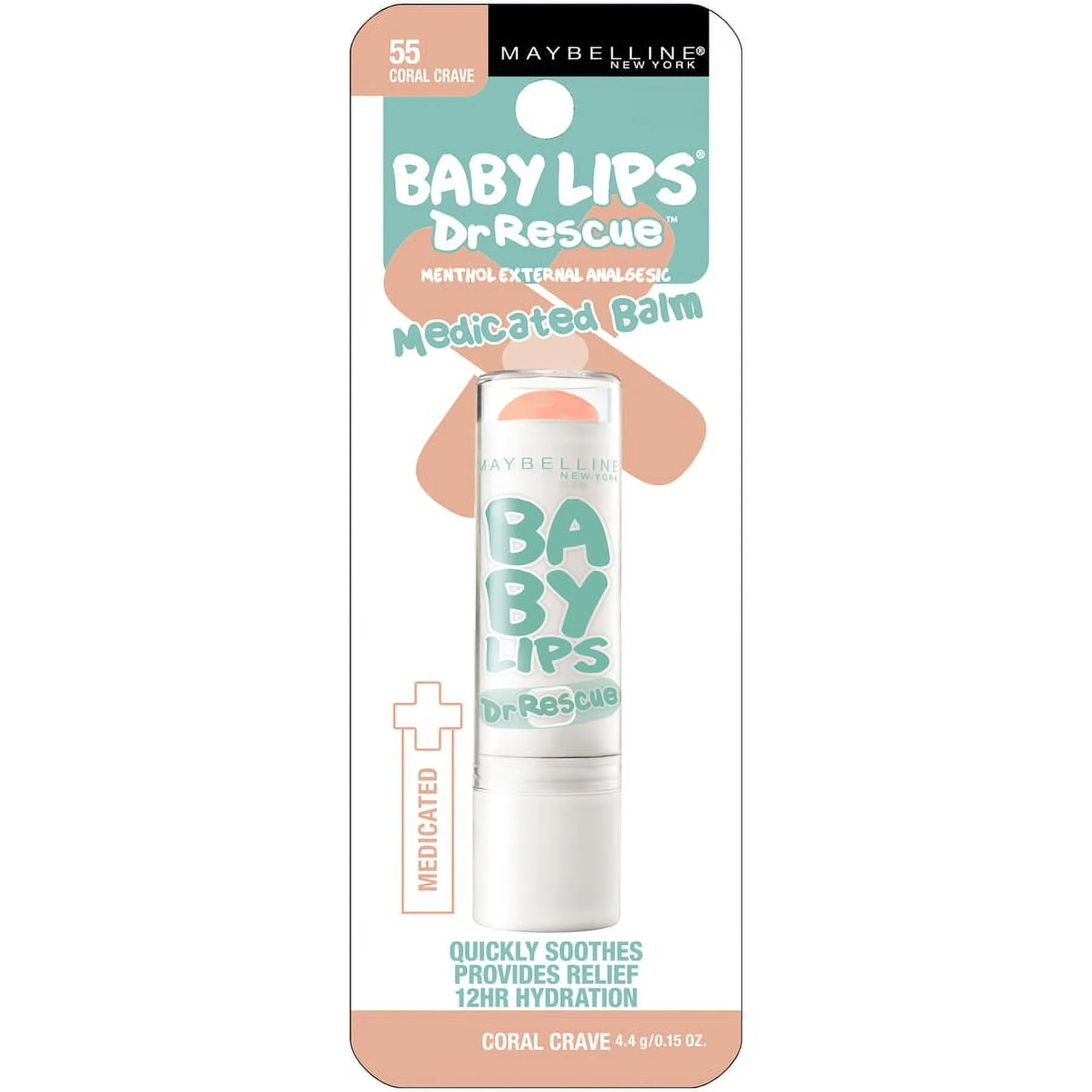 Maybelline Baby Lips Dr Rescue Medicated Lip Balm, Coral Crave