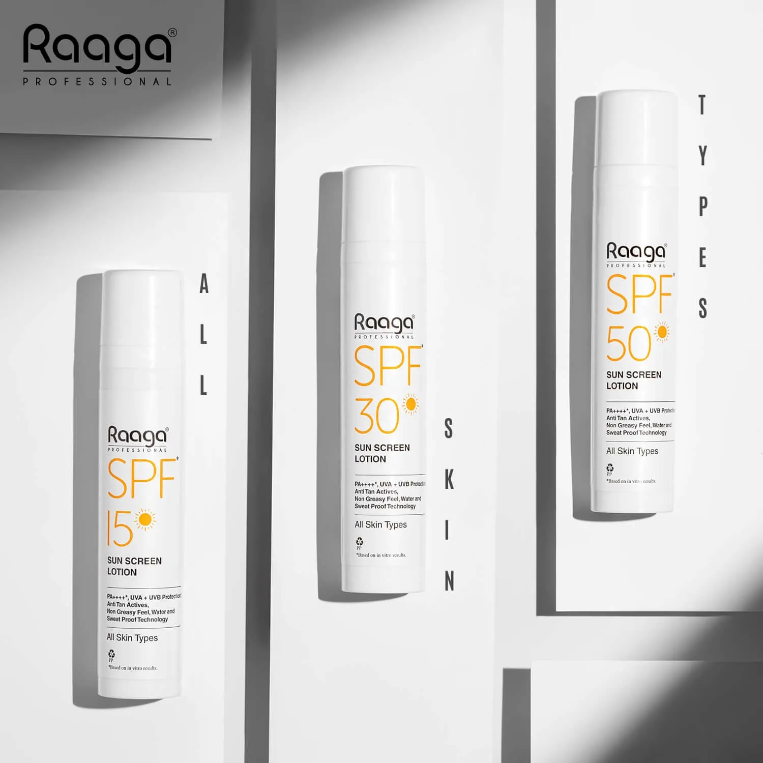 Raaga Professional SPF 15 Sunscreen Lotion | PA    , UVA   UVB Protection, Anti Tan Activities, Non-Greasy Feel, Water and Sweat Proof Technology (55 ml)