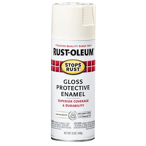 Rust-Oleum® Protective Enamel Spray Paint Gloss Canvas White