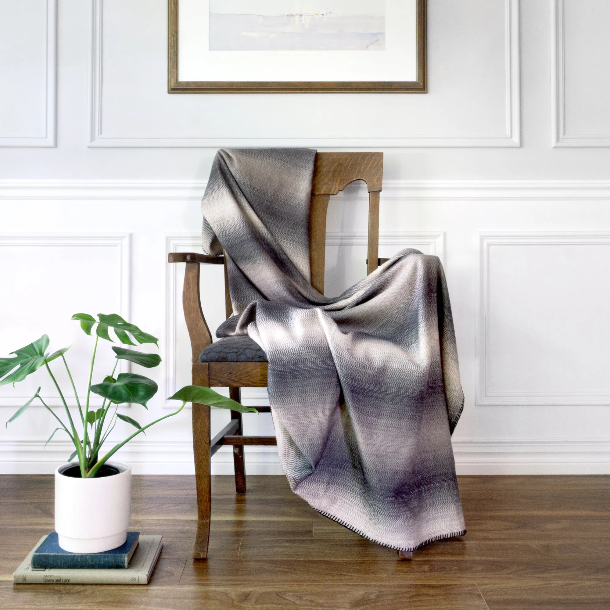 St Genève - Coperta - Lightweight Cotton   Wool Blend Luxury Throw