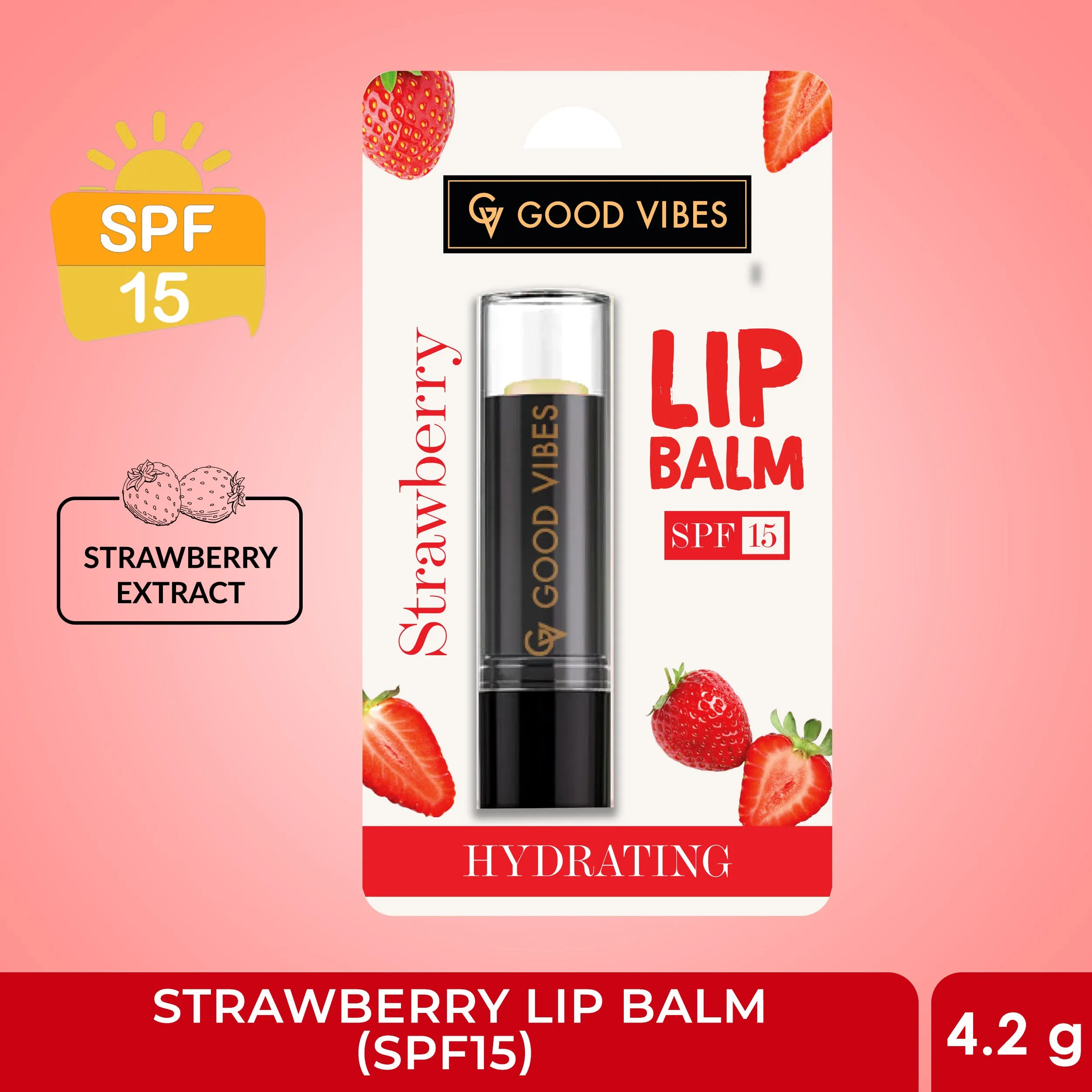 Strawberry Hydrating Lip Balm with SPF 15