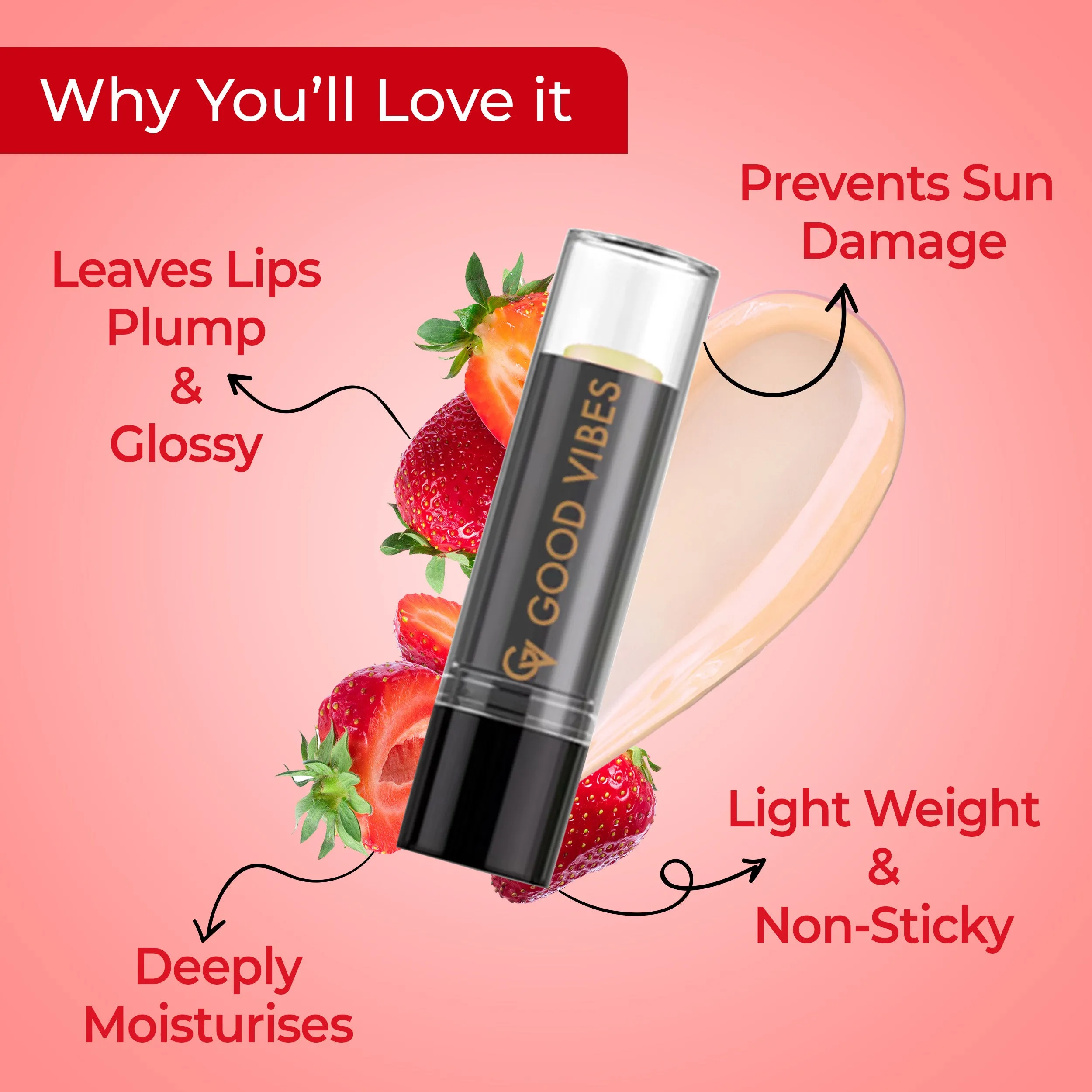 Strawberry Hydrating Lip Balm with SPF 15