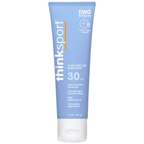 Thinksport Clear Zinc Sunscreen SPF 30